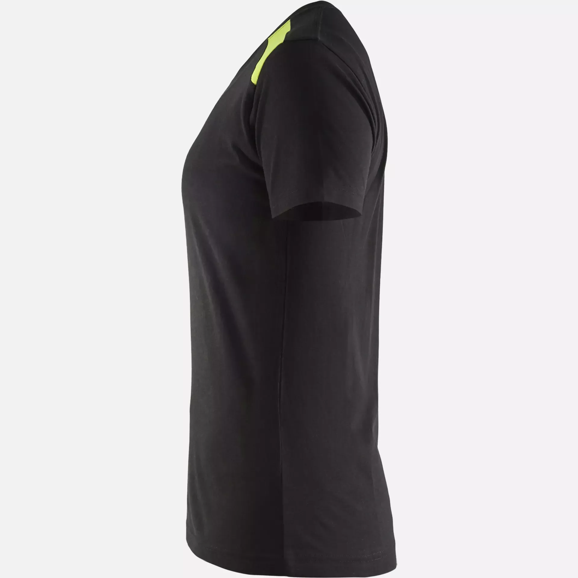 Blaklader 347910429933, Ladies T-Shirt, Black/Yellow, image 3