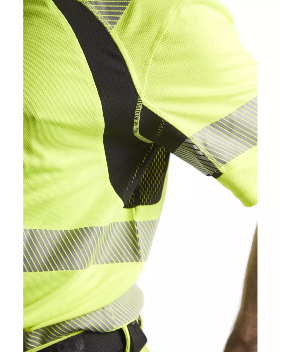 Blåkläder 339710133399, High Vis UV Protection T-Shirt, Yellow/Black, image 7, gallery thumbnail