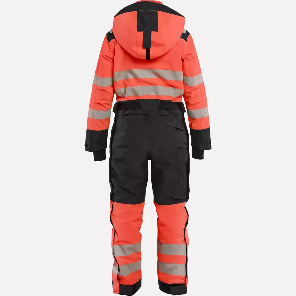 Blaklader 672619775599, Ladies High Vis Winter Coverall, High Vis Red/Black, image 4, gallery thumbnail