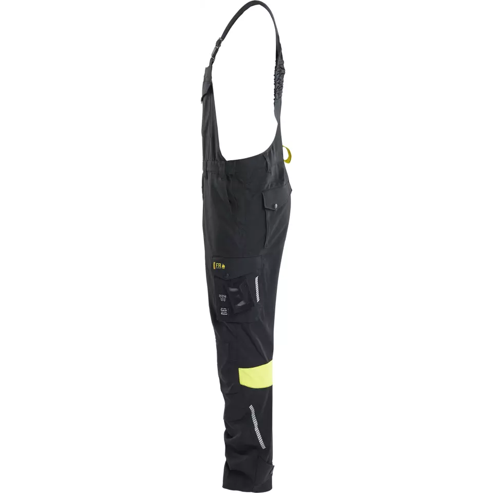 Blaklader 261715129933, Bib and Brace, Black/Yellow, image 3, gallery thumbnail