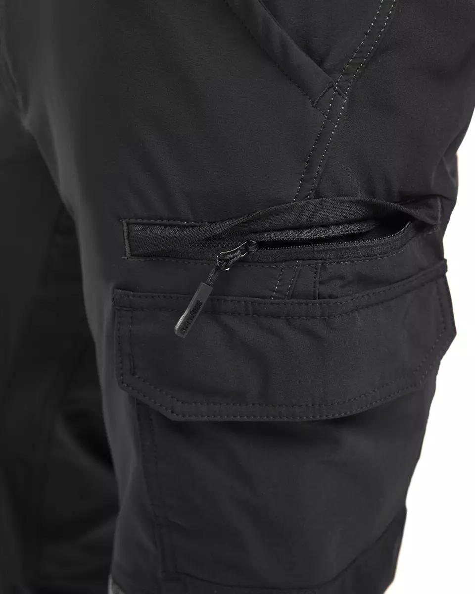 Blaklader 142216459998, 4-Way Service Stretch Work Trousers, Black/Dark Grey, image 8, gallery thumbnail