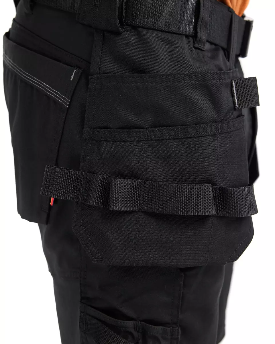 Blaklader 175218329900, Stretch Craftsman Shorts, Black, image 7, gallery thumbnail