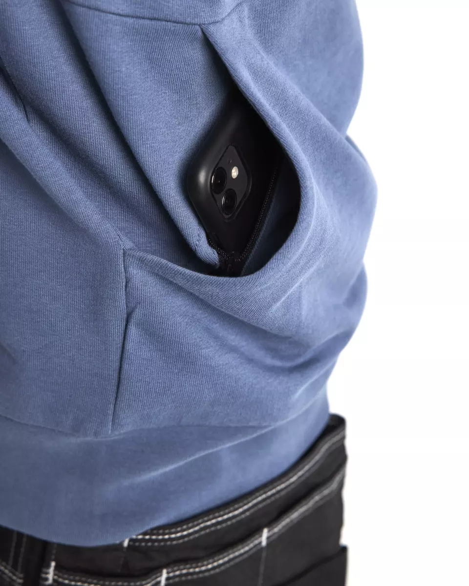 Blaklader 353011588209, 3D Kapuzen Sweatshirt, Taubenblau, image 6, gallery thumbnail