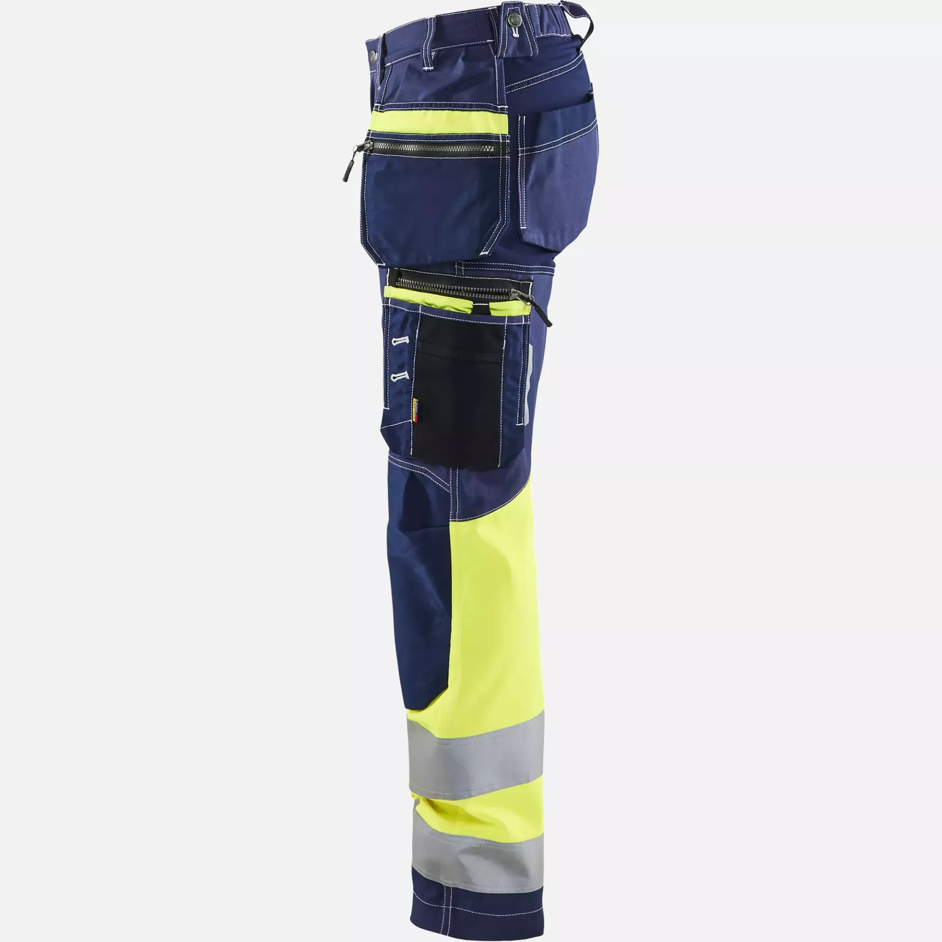 Blaklader 719613708833, High Vis Ladies Stretch Work Trousers, Navy Blue/Yellow, image 8