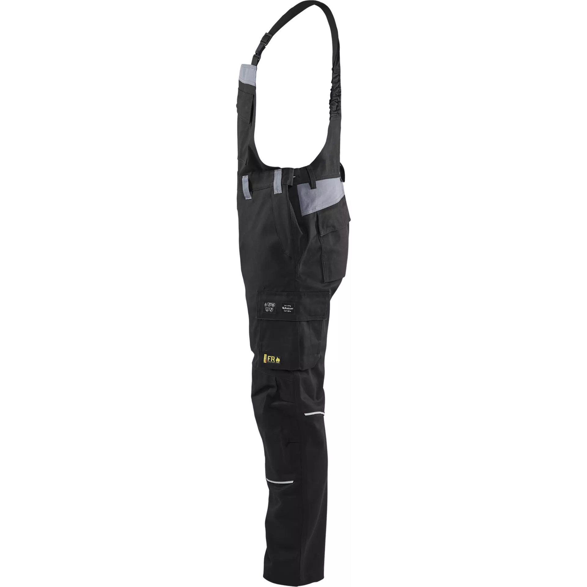Blaklader 286115169994, Flame Resistant Bib and Brace, Black/Grey, image 3
