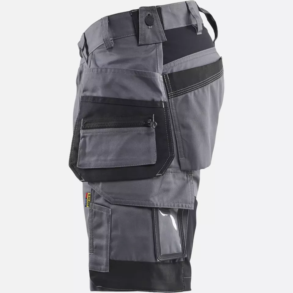 Blaklader 175218329600, Stretch Craftsman Shorts, Medium Grey, image 3, gallery thumbnail