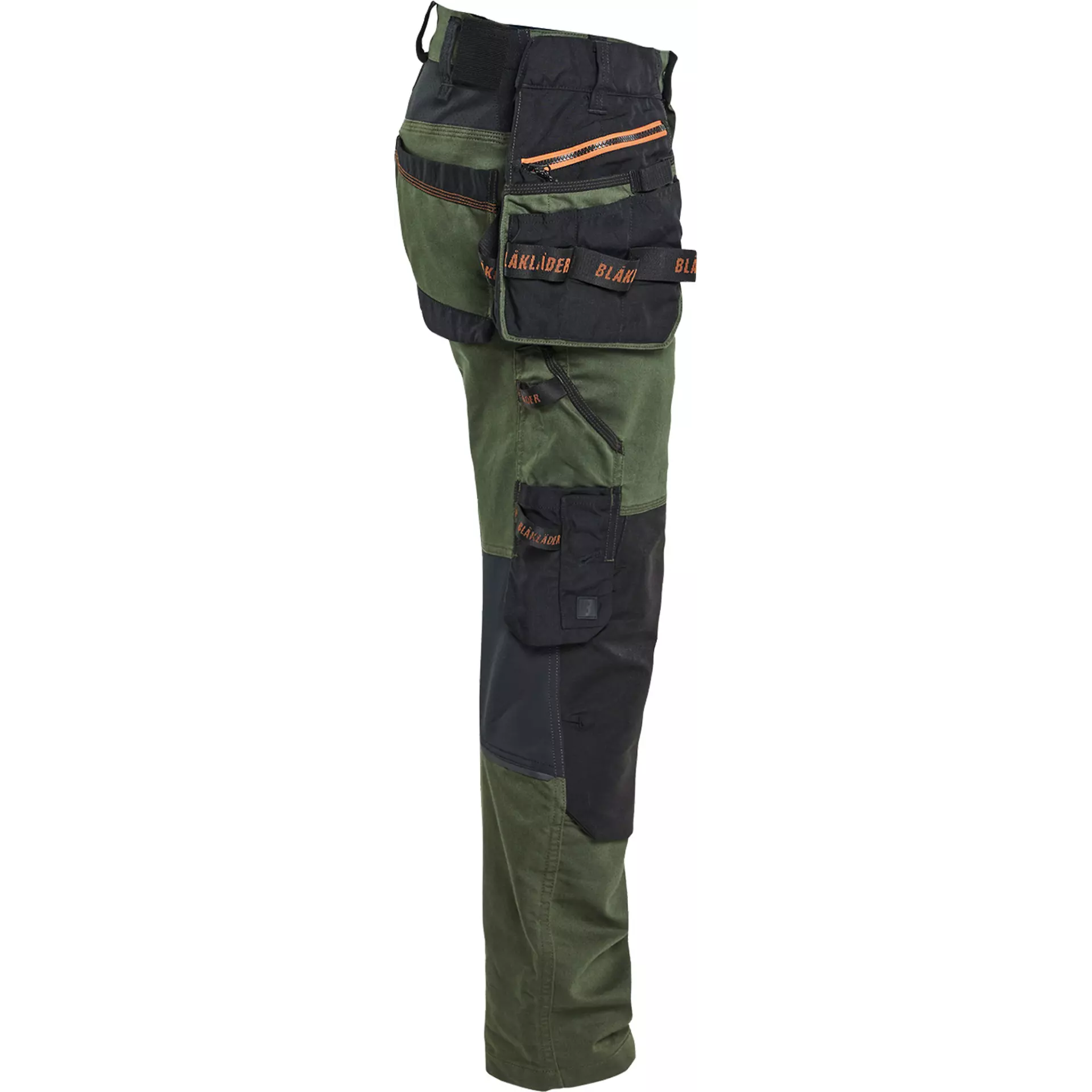 Blåkläder 197011494240, STRIKER Stretch Craftsman Work Trousers, Forest Green/Rust, image 2