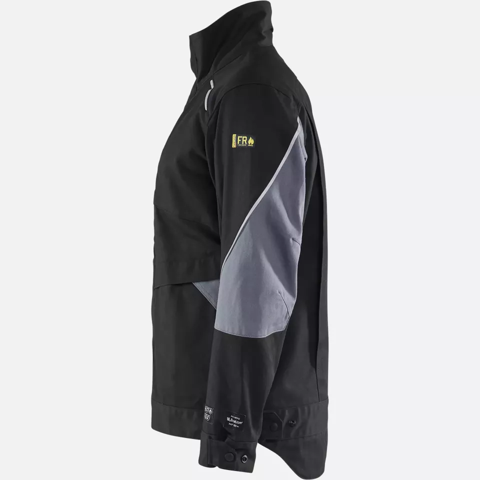 Blaklader 406115169994, Flame Resistant Jacket, Black/Grey, image 3, gallery thumbnail