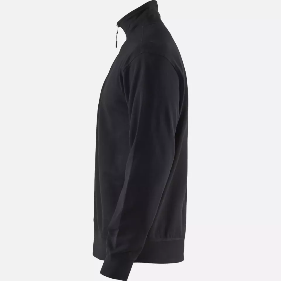 Blaklader 336911589900, Half Zip Sweatshirt, Black, image 3, gallery thumbnail