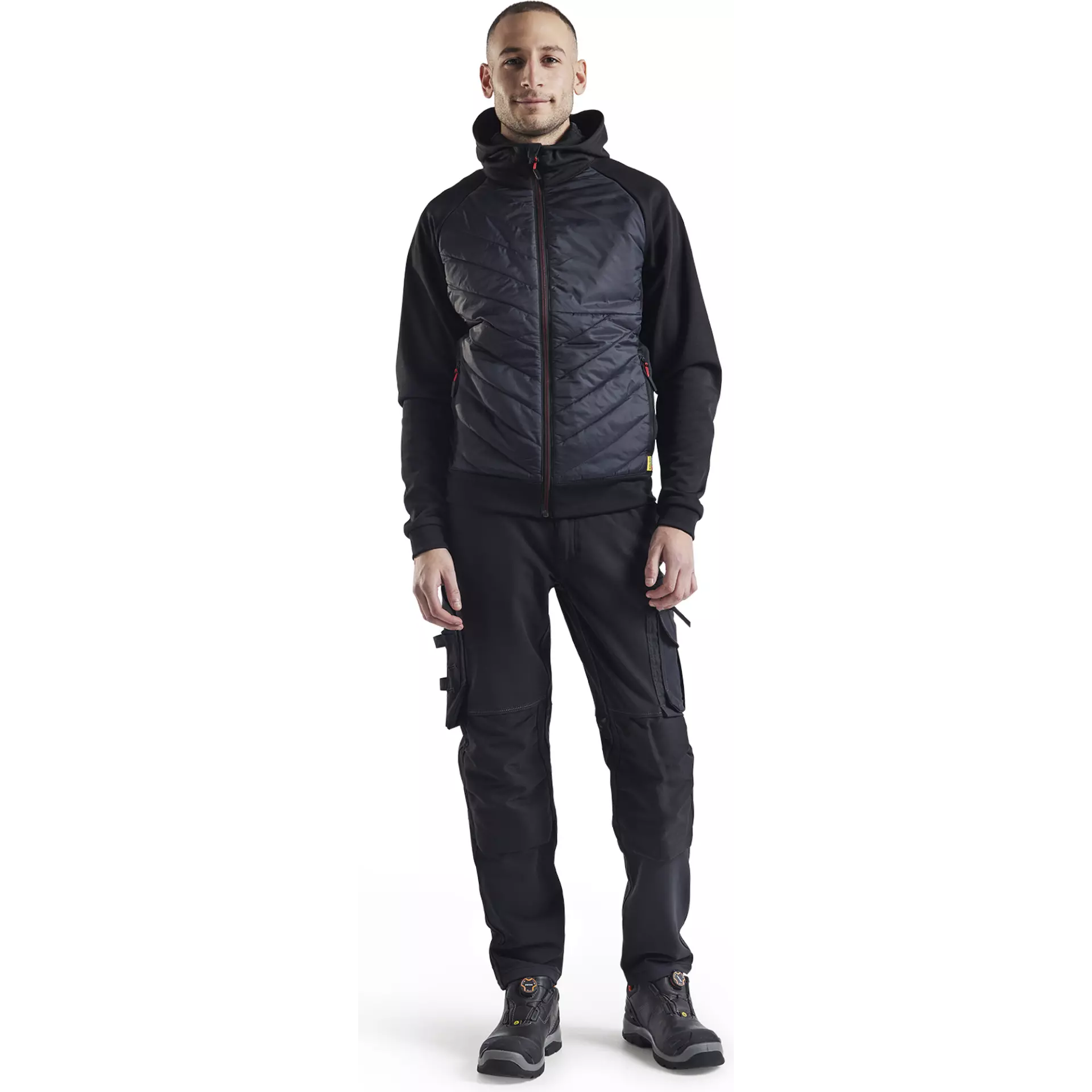 Blaklader 346325269956, Hybrid Sweatshirt, Schwarz/Rot, image 5