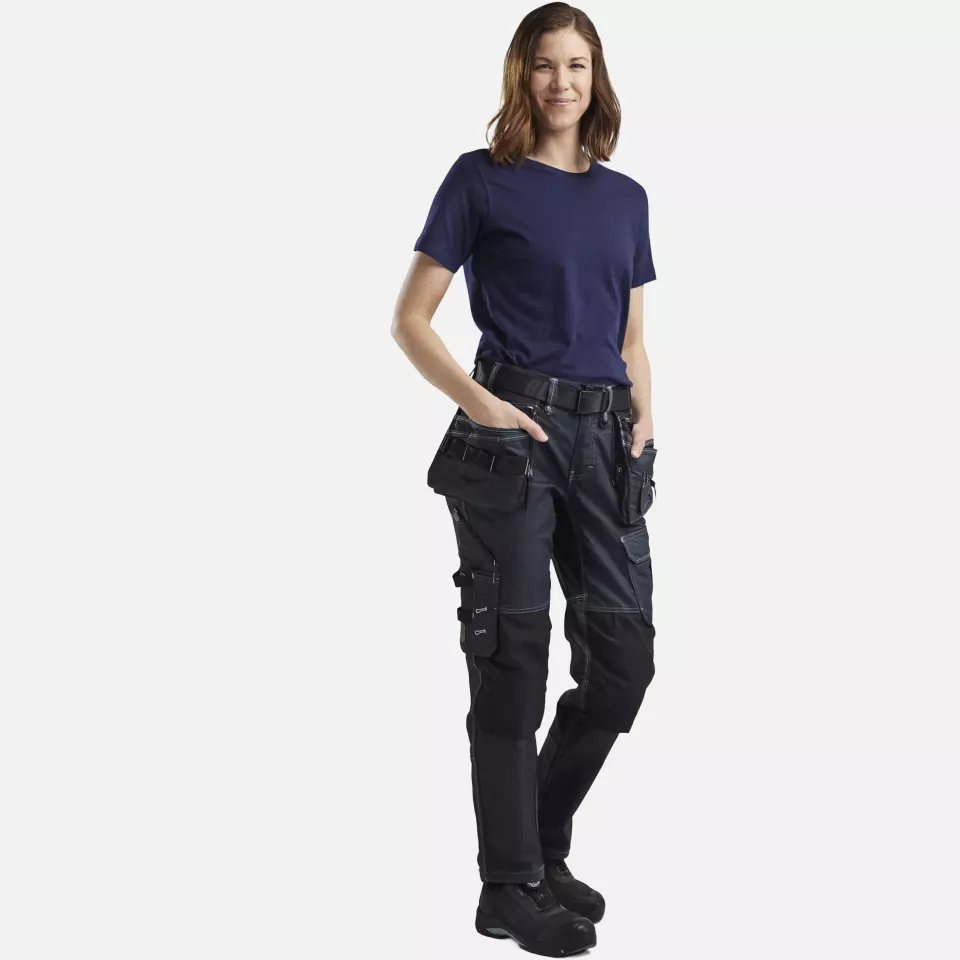 Blaklader 333410428900, Damen T-Shirt, Marineblau, image 3, gallery thumbnail