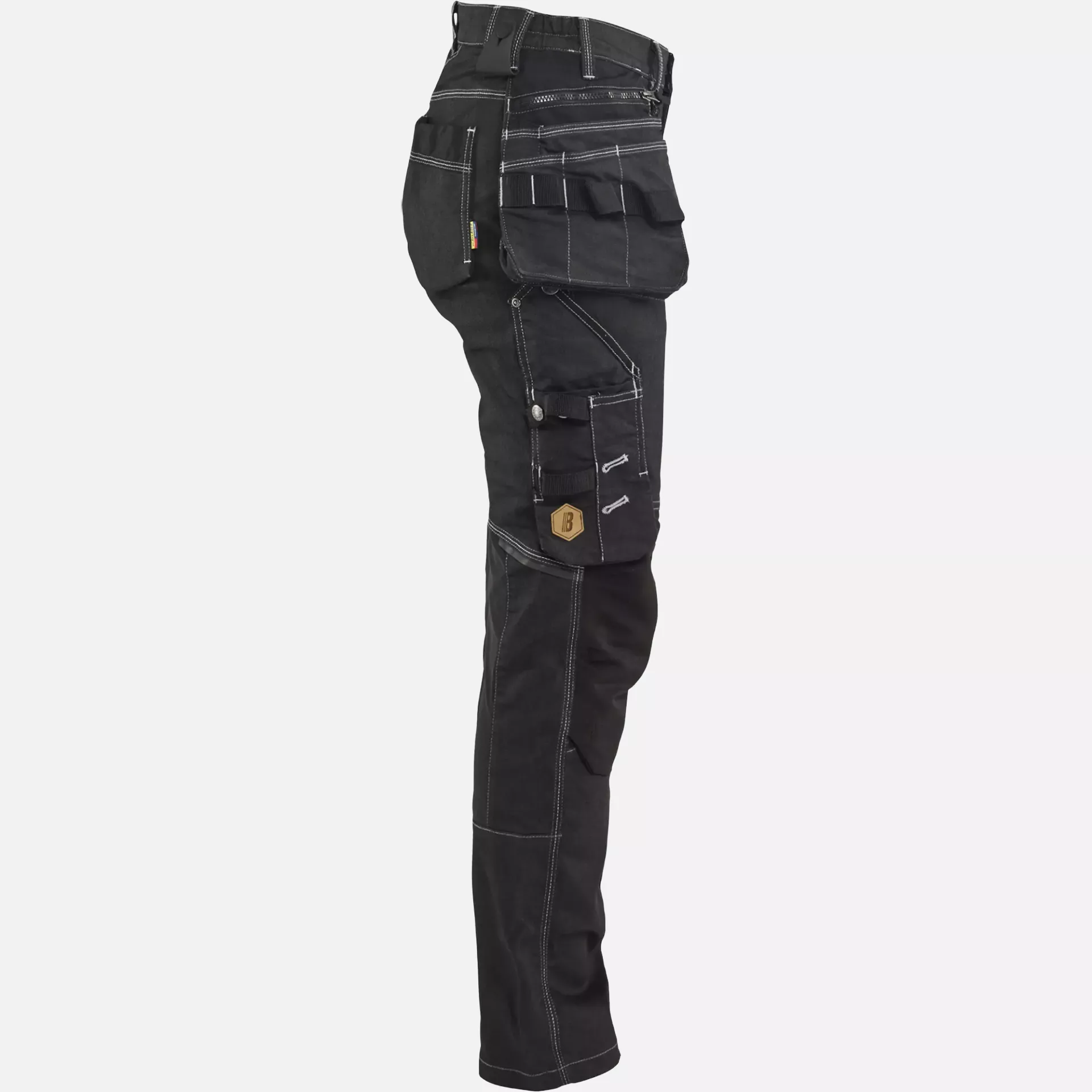 Blaklader 799011419900, X1900 Ladies Stretch Craftsman Work Trousers, Black, image 2