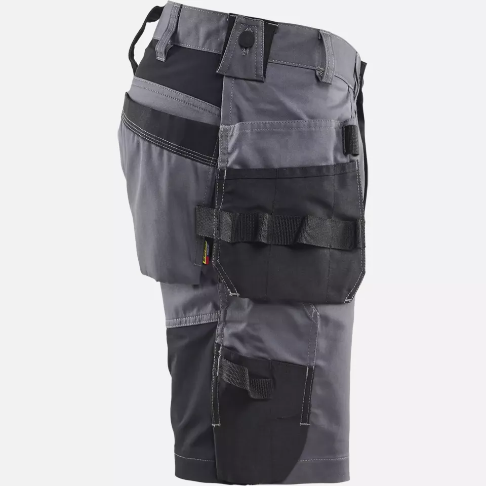 Blaklader 175218329600, Stretch Craftsman Shorts, Medium Grey, image 2, gallery thumbnail