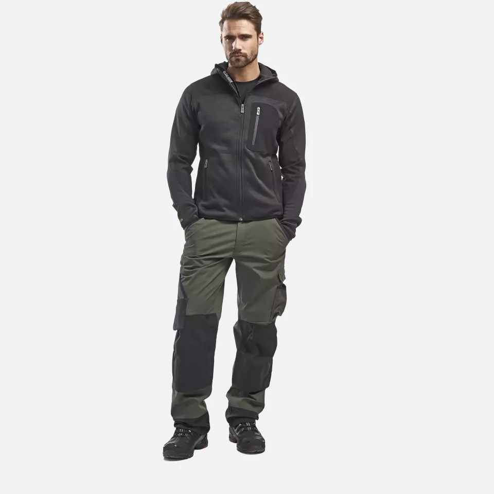 Blaklader 493021179799, Softshell Knitted Jacket, Dark Grey/Black, image 5, gallery thumbnail
