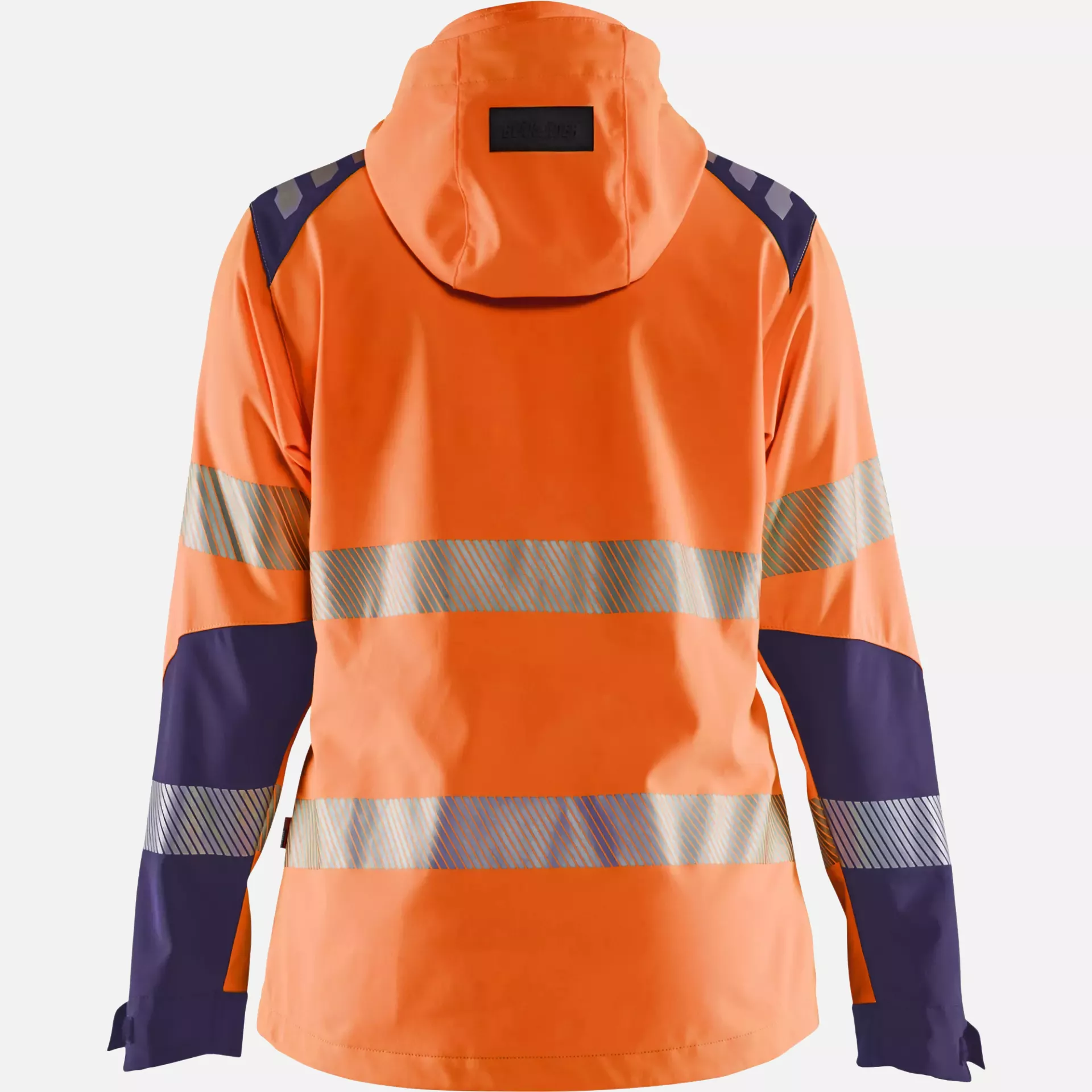 Blaklader 479125135389, High Vis Women's Softshell Jacket, Orange/Navy Blue, image 4