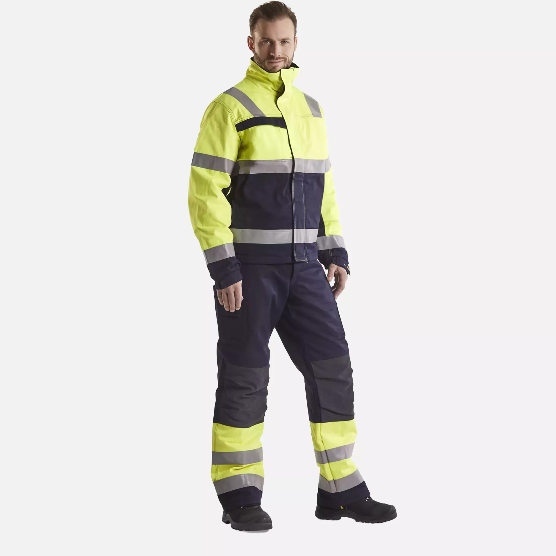Blaklader 406915143389, Multinorm Winter Jacket, Yellow/Navy, image 5