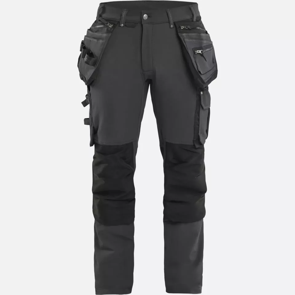 Blaklader 199816449899, X1900 4-Way Stretch Craftsman Work Trousers, Dark Grey/Black, image 1, gallery thumbnail