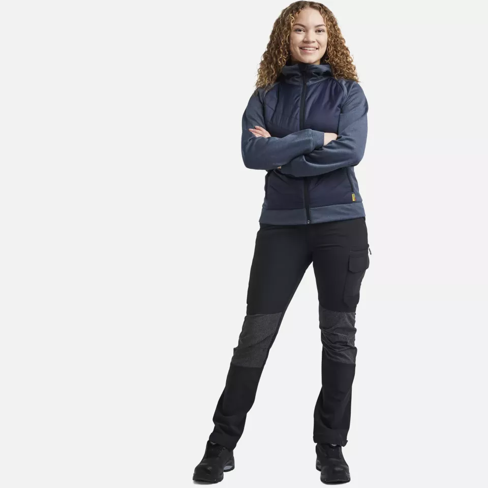 Blaklader 346425338286, Women's Hybrid Sweatshirt, Pigeon Blue/Dark Navy, image 5, gallery thumbnail