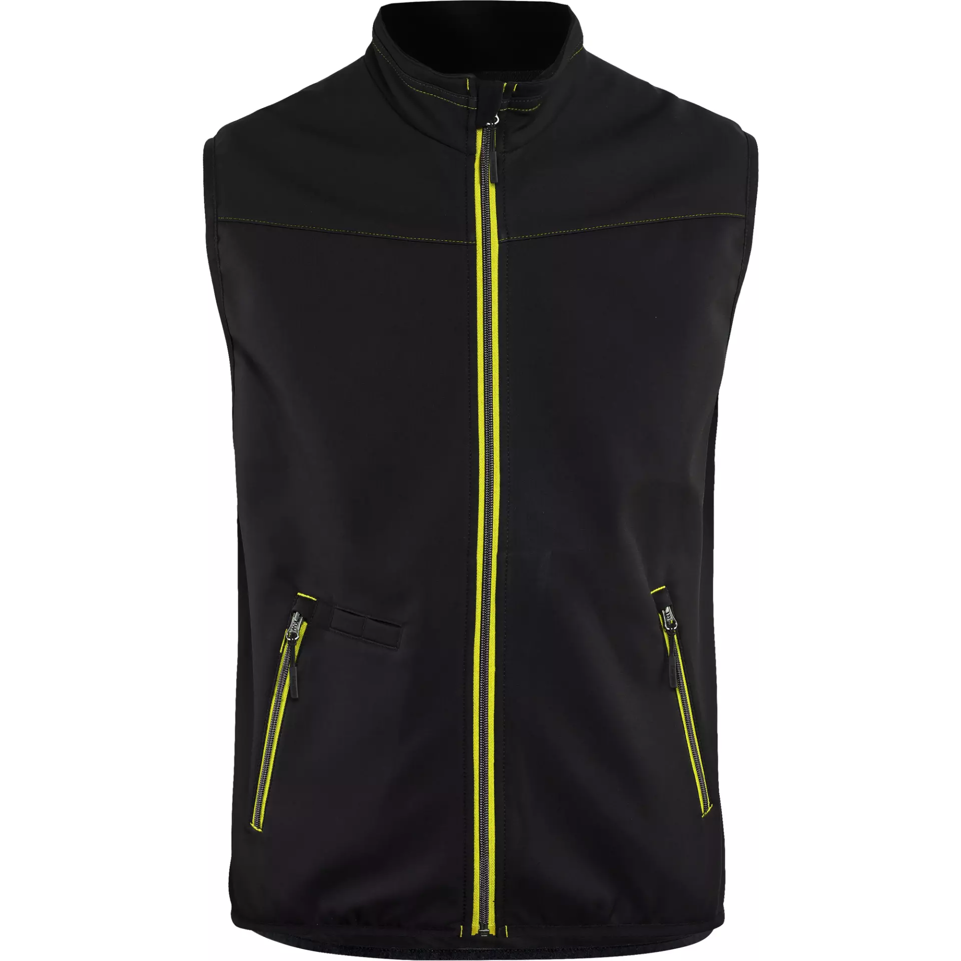 Blaklader 385025169933, Softshell Vest, Black/Yellow