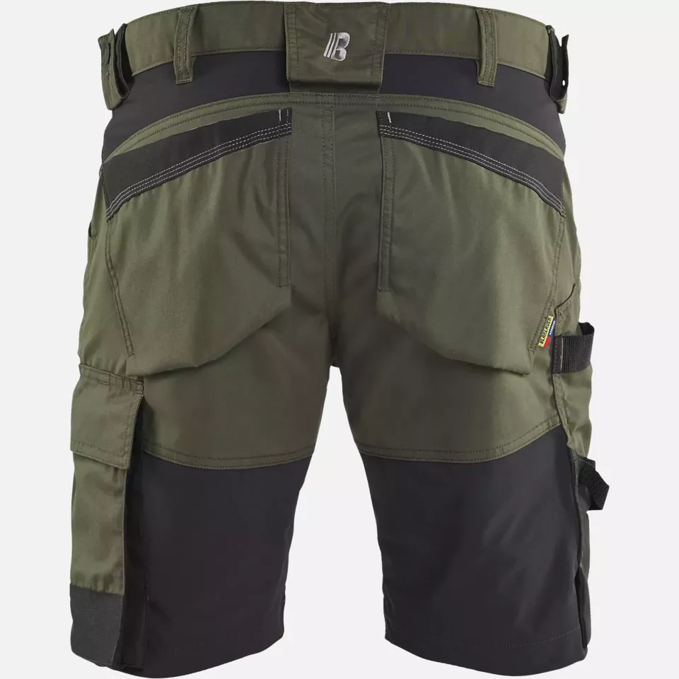 Blaklader 175318324298, Stretch Handwerker Shorts, Waldgrün/Schwarz, image 4, gallery thumbnail