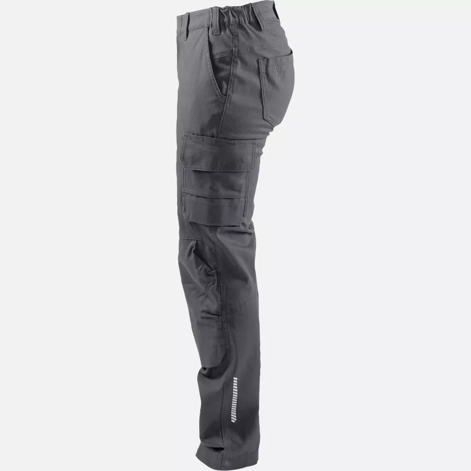 Blaklader 710613449600, Ladies Stretch Industrial Work Trousers, Medium Grey, image 3, gallery thumbnail