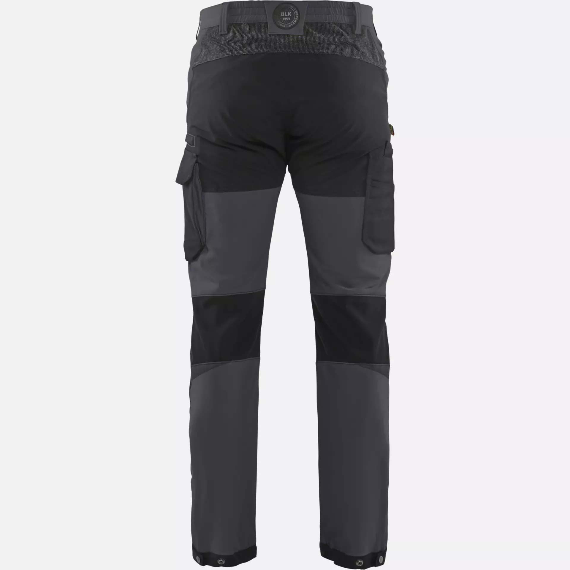 Blaklader 142216459699, 4-Way Service Stretch Work Trousers, Medium Grey/Black, image 4