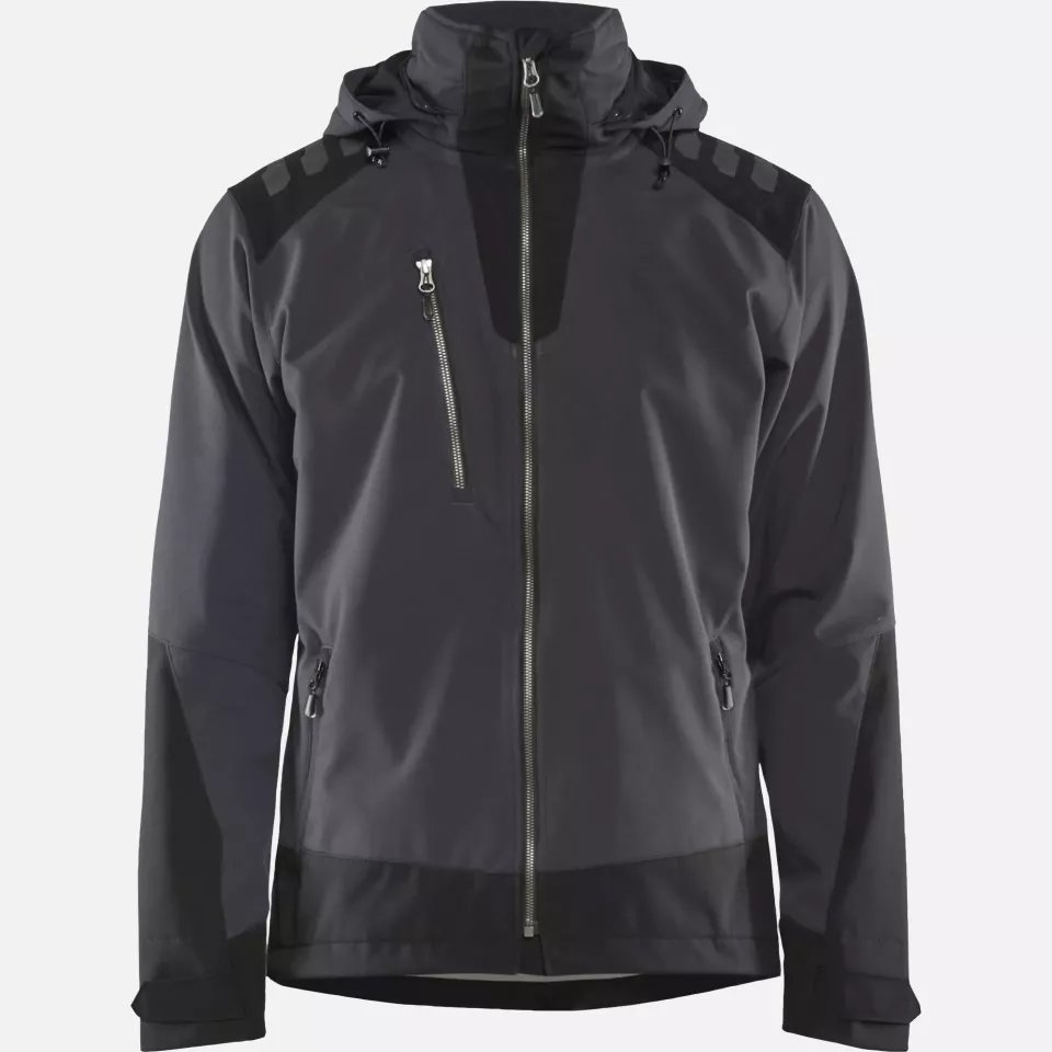 Blaklader 475025139899, Softshell Winter Jacket Lightly Lined, Dark Grey/Black, image 1, gallery thumbnail