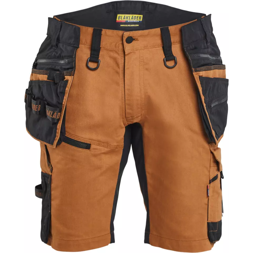 Blaklader 197211494099, STRIKER Stretch Craftsman Shorts, Rust/Black, image 1, gallery thumbnail
