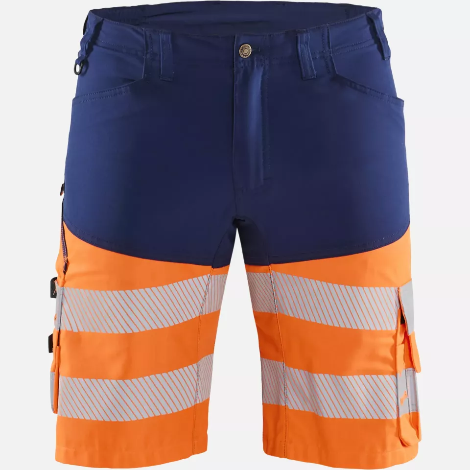 Blaklader 154118118953, High Vis Stretch Shorts, Navy Blue/Orange, image 1, gallery thumbnail