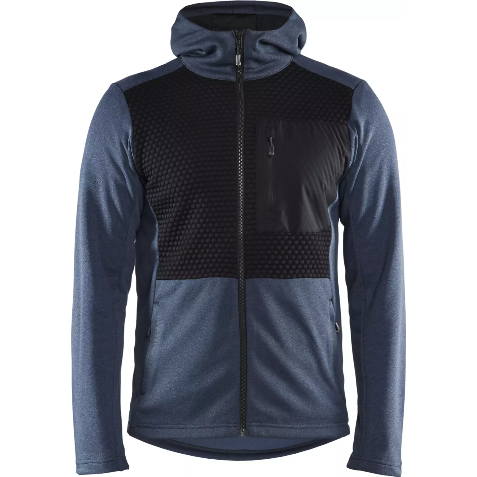 Blaklader 354025338299, Hooded Sweatshirt with Zipper, Dove Blue/Black