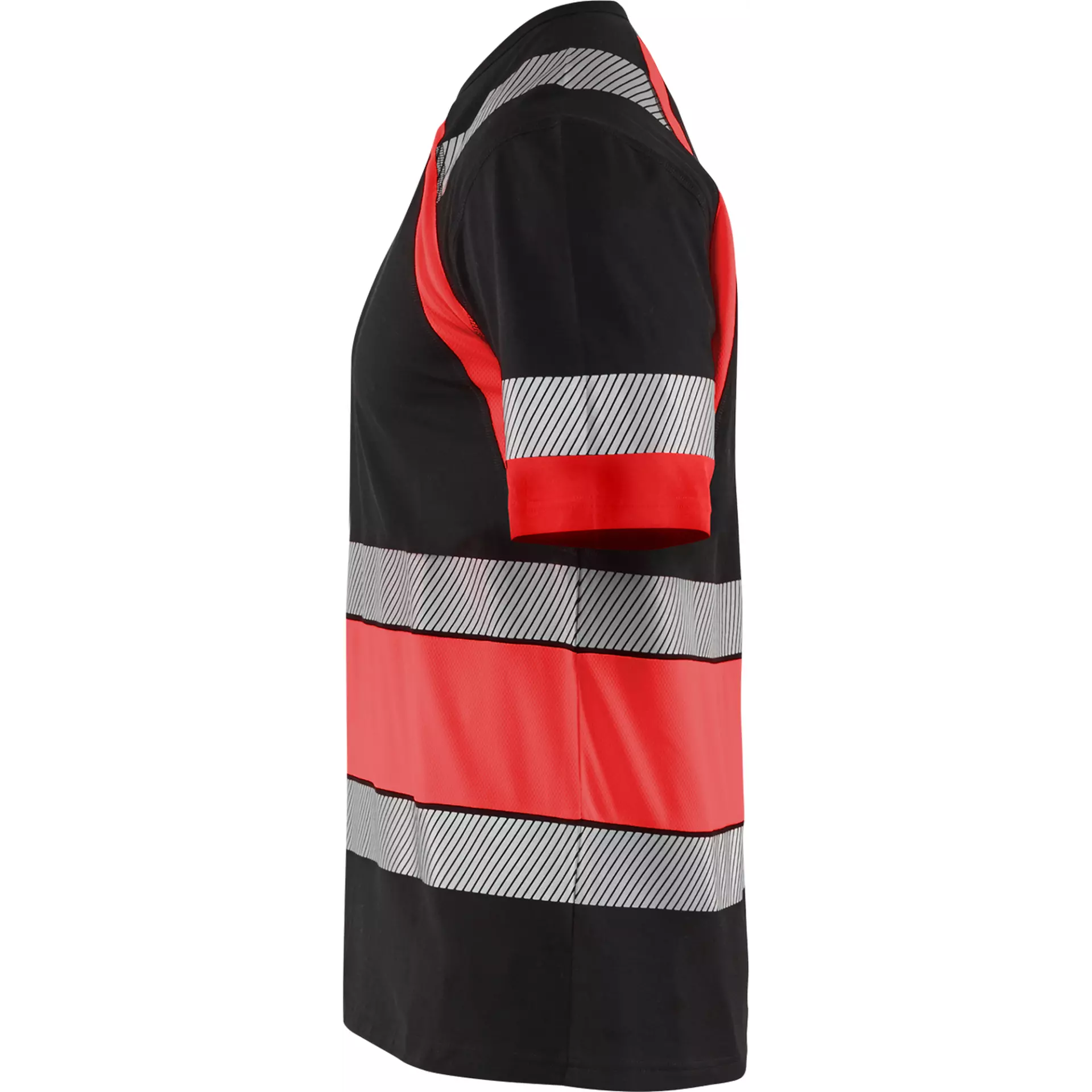 Blåkläder 342110309955, High Vis T-Shirt, Black/High Vis Red, image 3