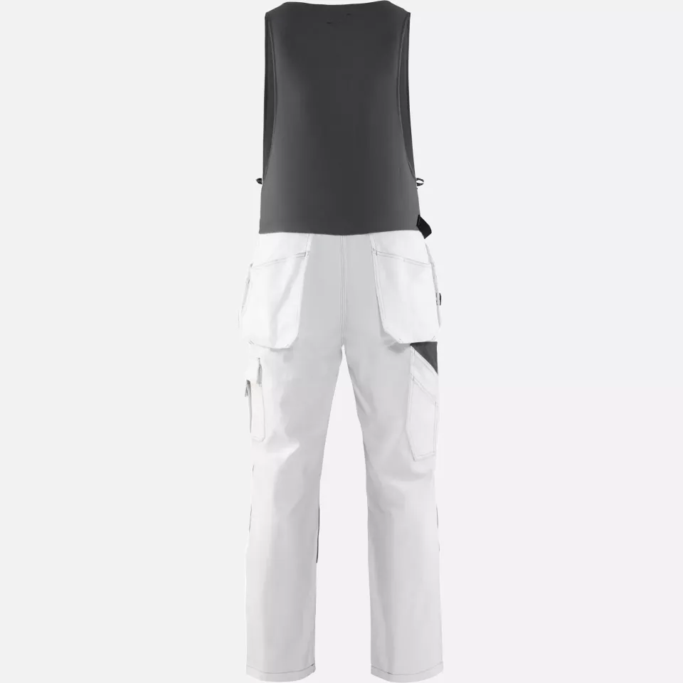 Blaklader 253212101098, Bib and Brace, White/Dark Grey, image 4, gallery thumbnail