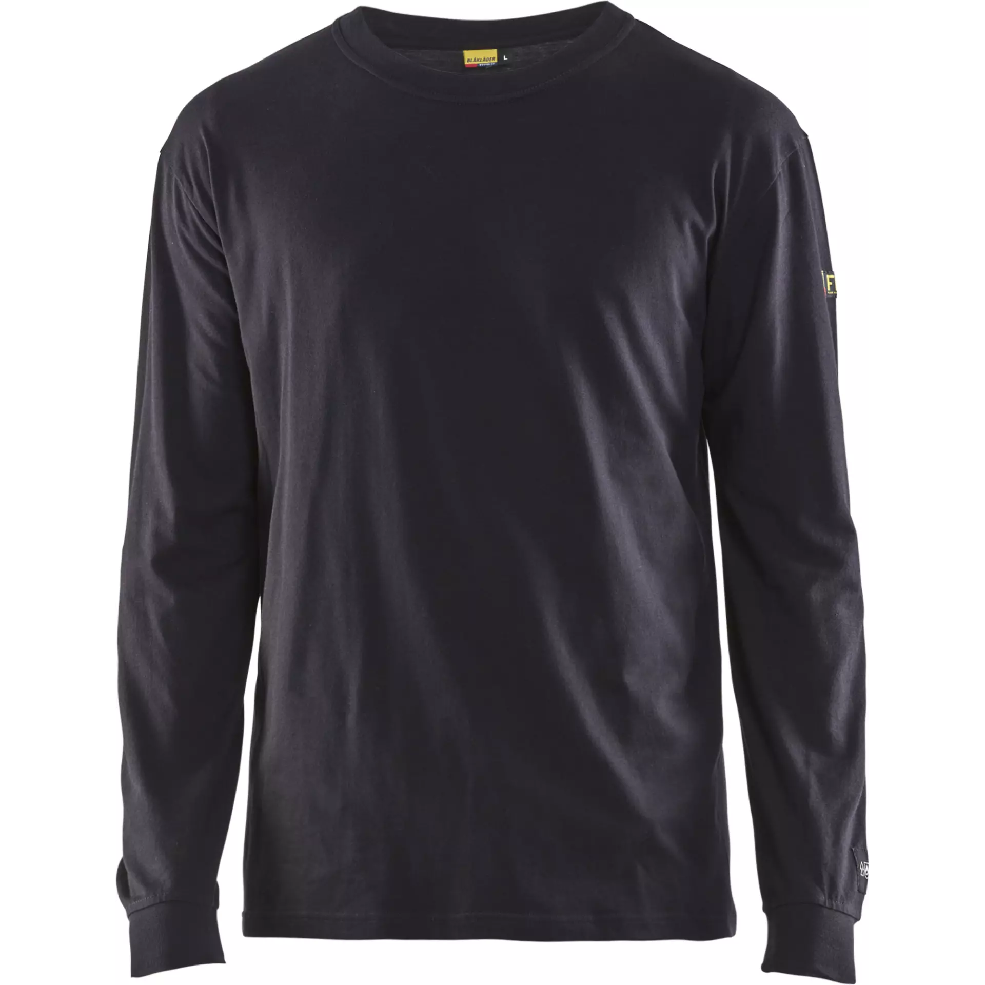 Blaklader 348317378900, Flame Resistant Long Sleeve T-Shirt, Navy Blue