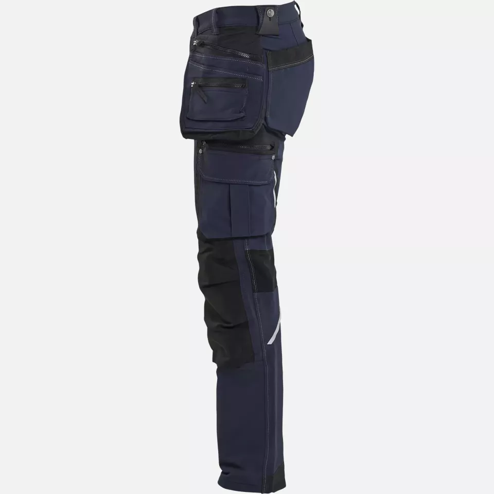 Blaklader 199816448699, X1900 4-Way Stretch Craftsman Work Trousers, Dark Navy/Black, image 3, gallery thumbnail