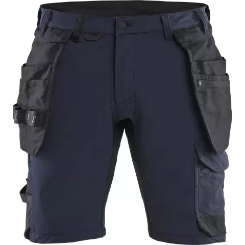 Blaklader 4-Way Stretch Craftsman Shorts, Dark Navy/Black