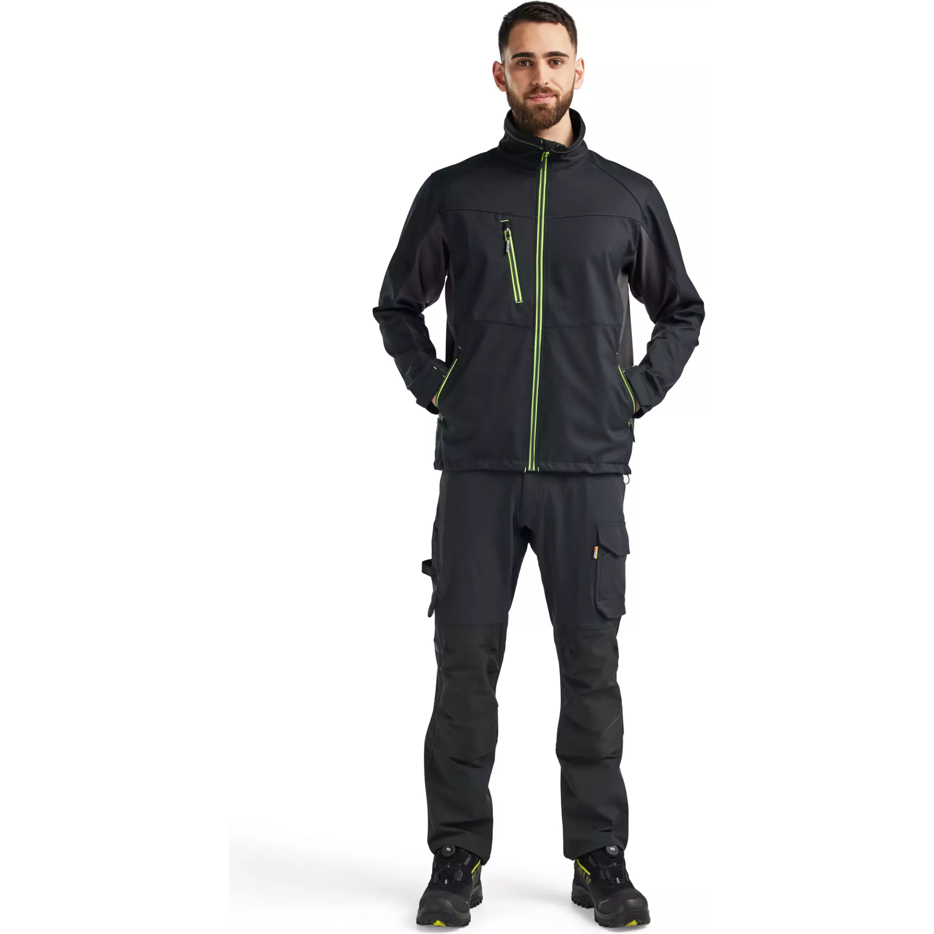 Blaklader 495025169933, Softshell Jacke, Schwarz/Gelb, image 5