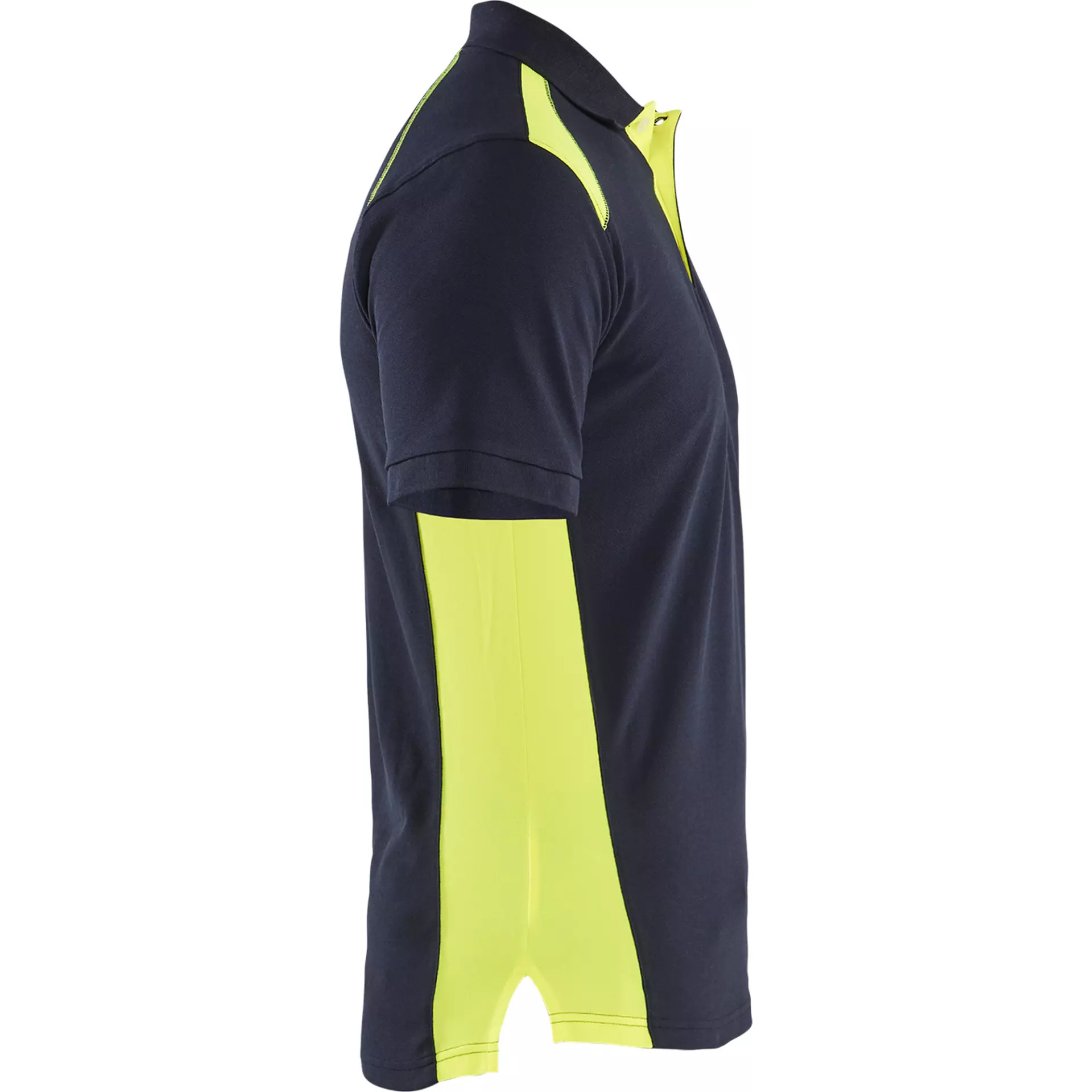 Blaklader 332410508633, Polo Shirt, Dark Navy/Yellow, image 2