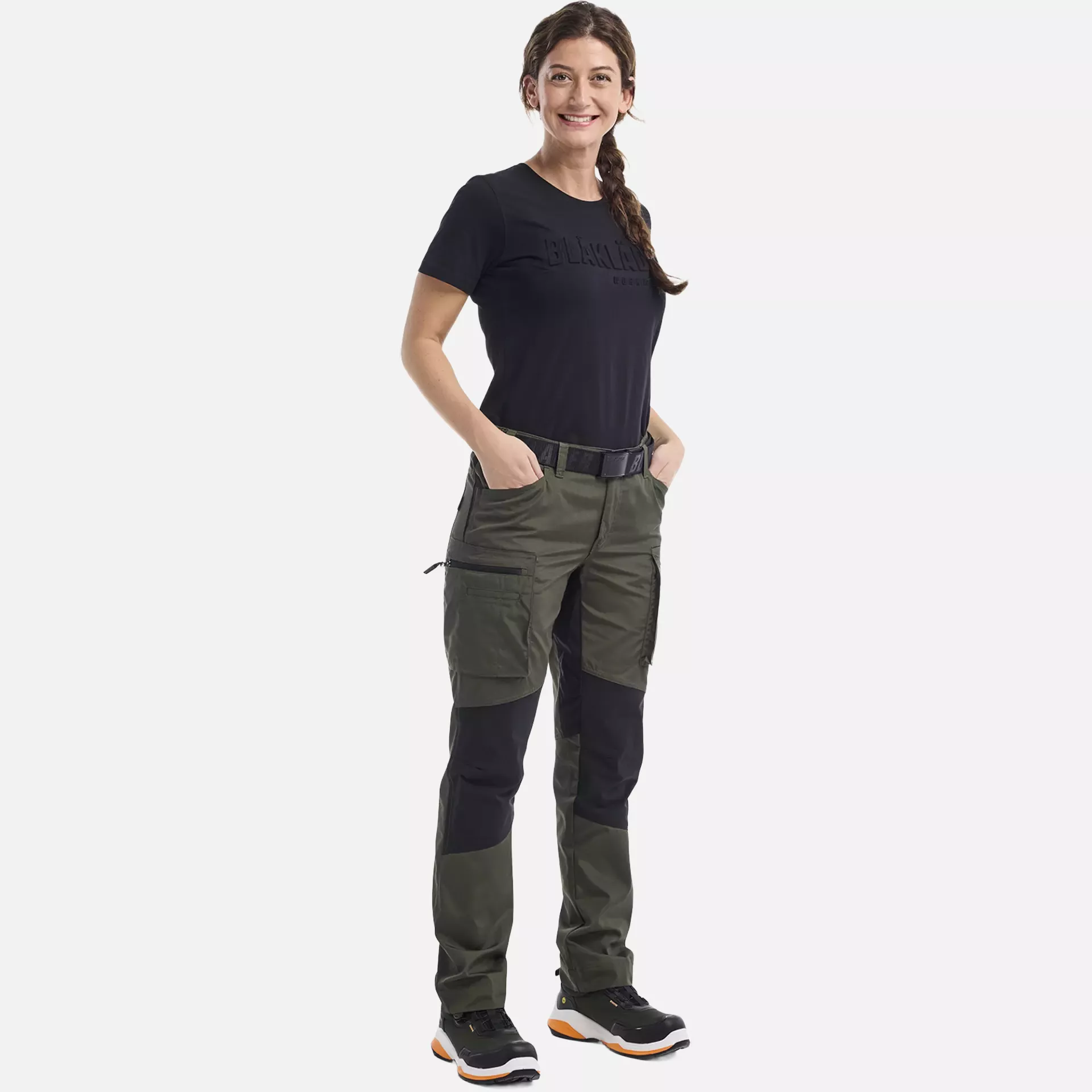 Blaklader 715918454298, Damen Stretch Arbeitshose, Waldgrün/Schwarz, image 7