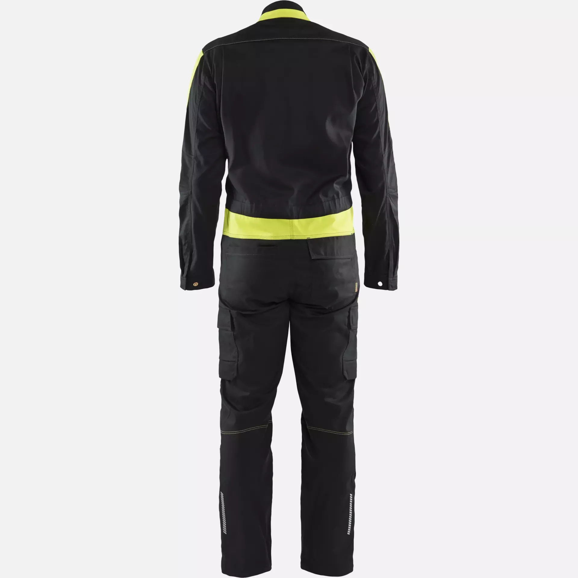 Blaklader 614418329933, Industrial Stretch Coverall, Black/Yellow, image 4
