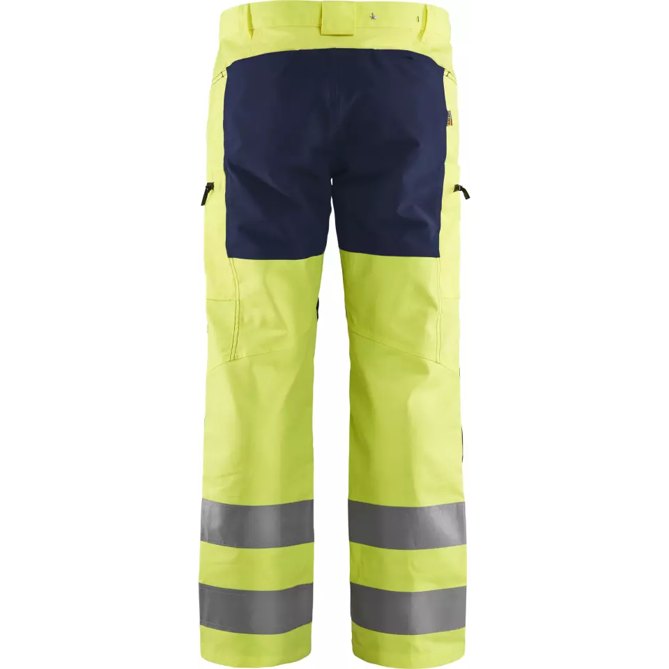 Blåkläder 158518113389, High Vis Stretch Work Pants, Yellow/Navy, image 4, gallery thumbnail