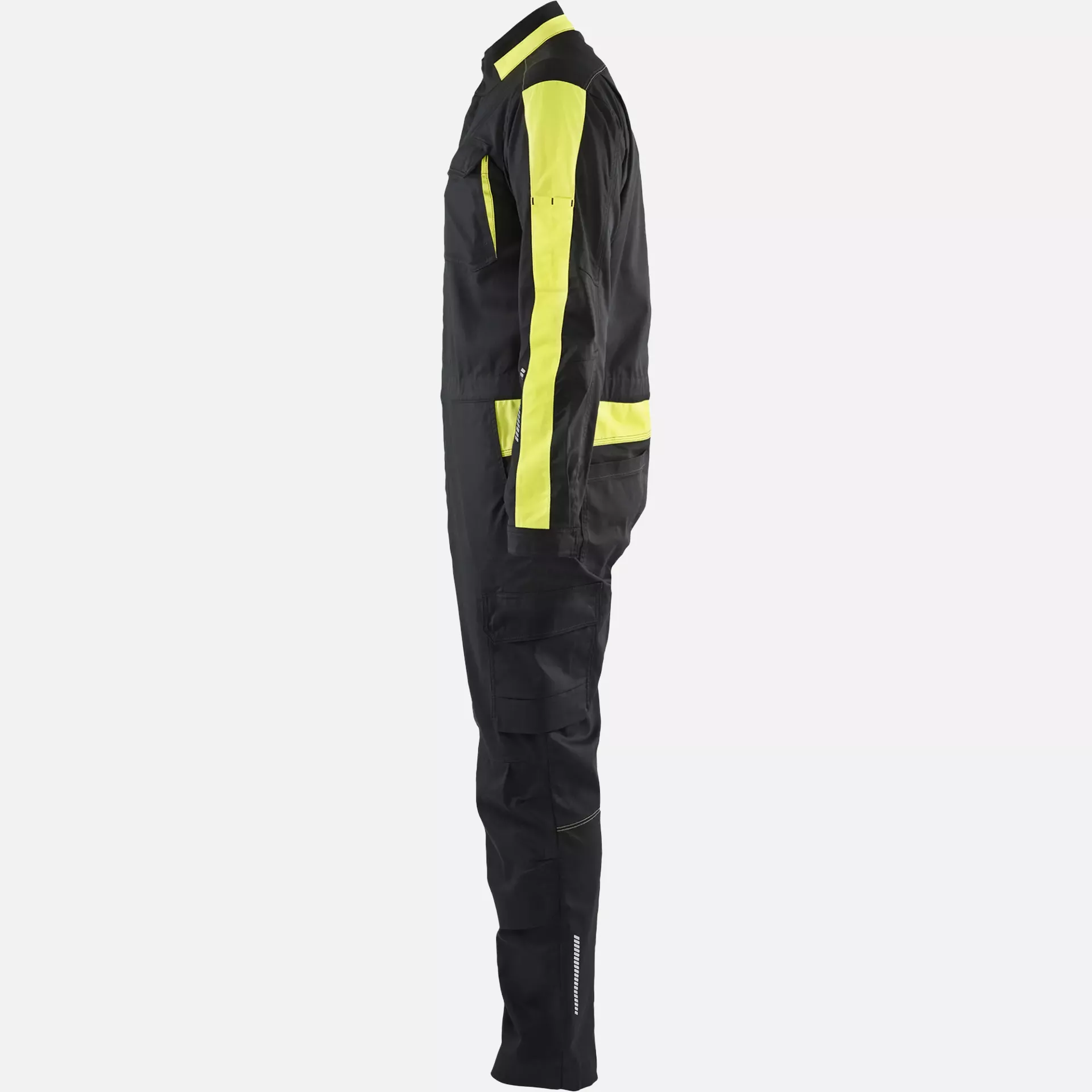 Blaklader 614418329933, Industrial Stretch Coverall, Black/Yellow, image 3