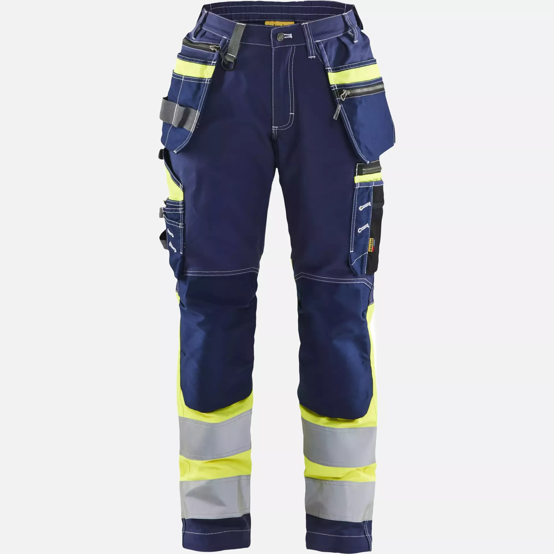 Blaklader 719613708833, High Vis Ladies Stretch Work Trousers, Navy Blue/Yellow, image 6