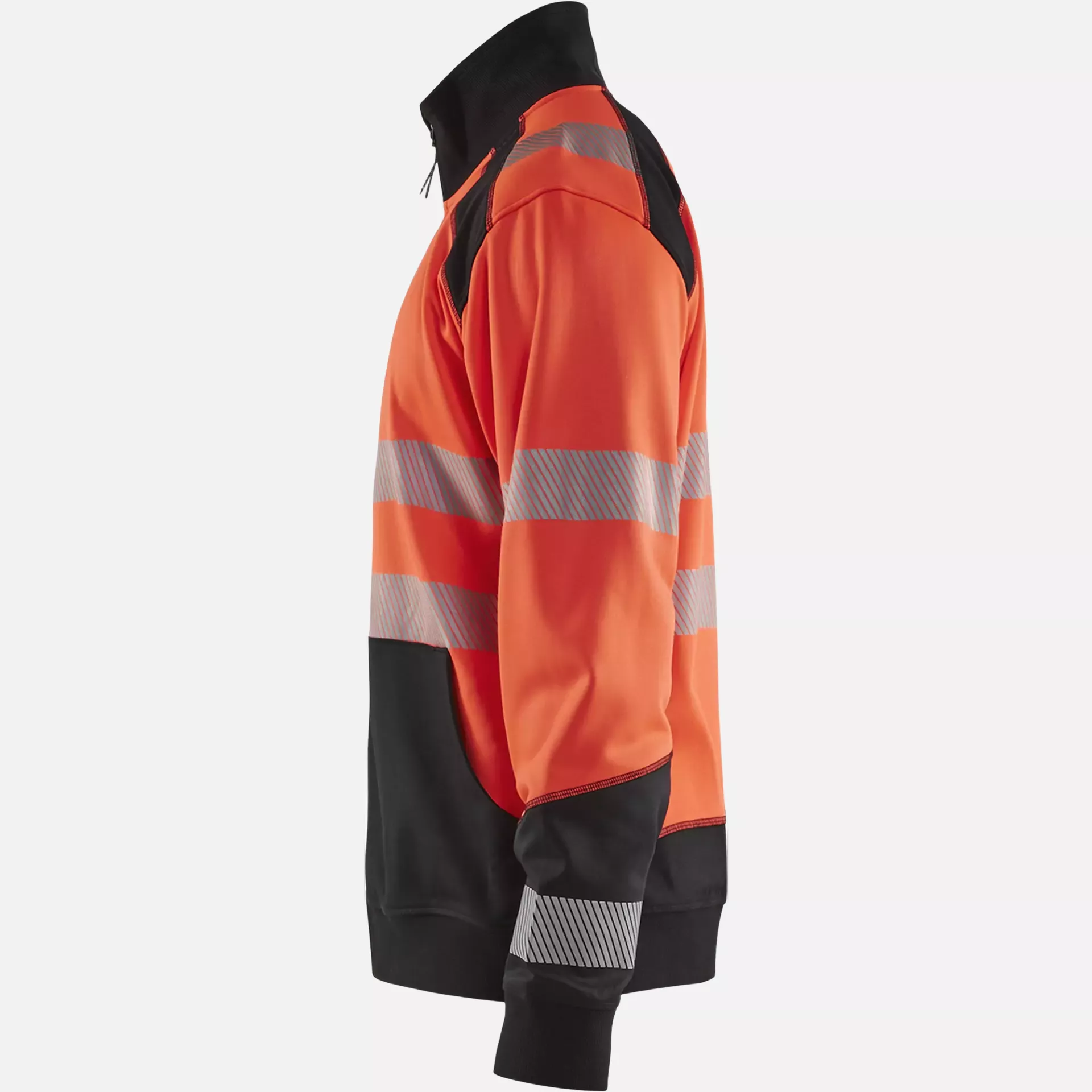 Blaklader 355825285599, High Vis Zip Sweatshirt, Red/Black, image 3