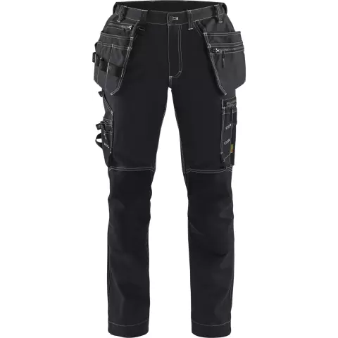 Blaklader Ladies Stretch Craftsman Work Trousers, Black