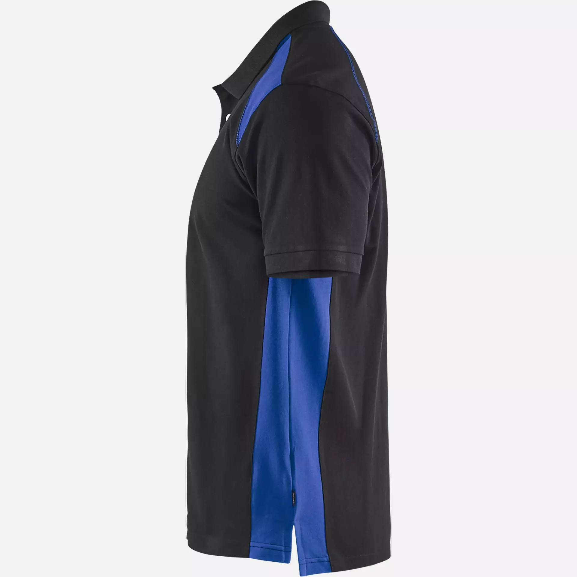 Blaklader 332410509985, Polo Shirt, Black/Cornflower Blue, image 3