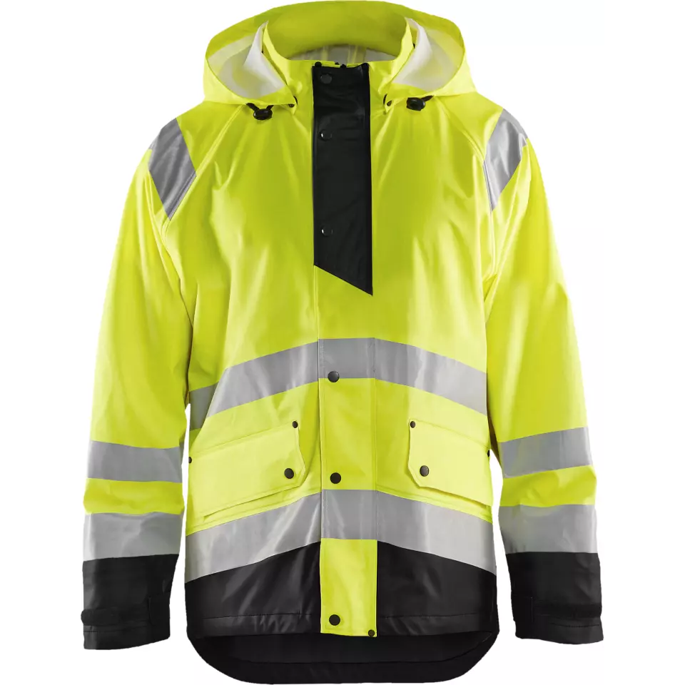 Blaklader 432320003399, High Vis Rain Jacket, Yellow/Black