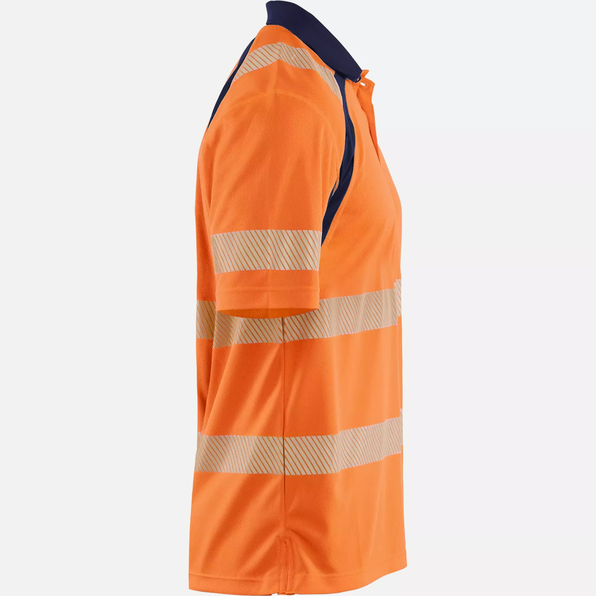 Blaklader 359510135389, High Vis UV Protection Polo Shirt, Orange/Navy, image 2