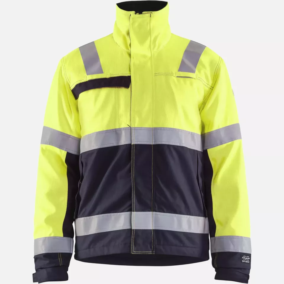 Blaklader 406915143389, Multinorm Winter Jacket, Yellow/Navy, image 1, gallery thumbnail