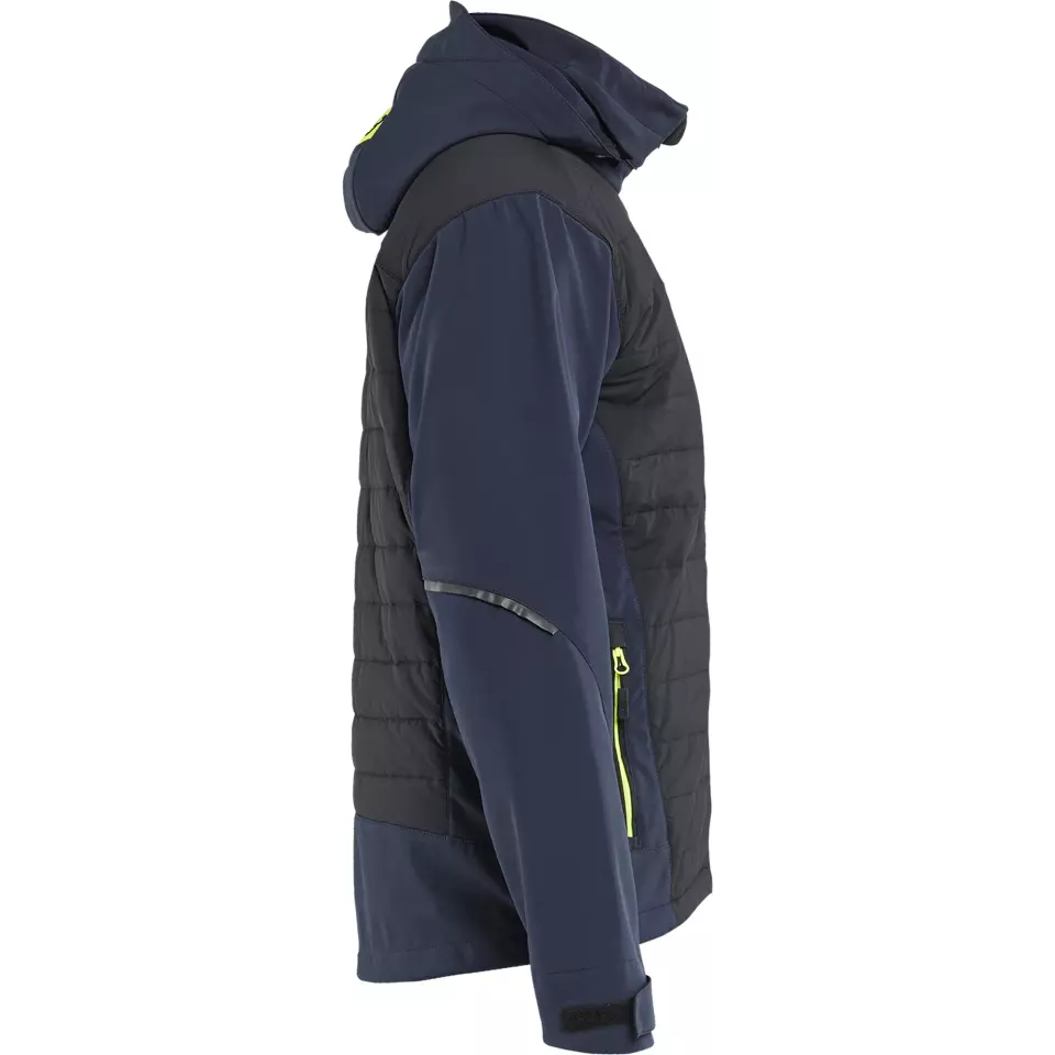 Blåkläder 474325138633, Hybrid Jacket, Dark Navy/Yellow, image 2, gallery thumbnail