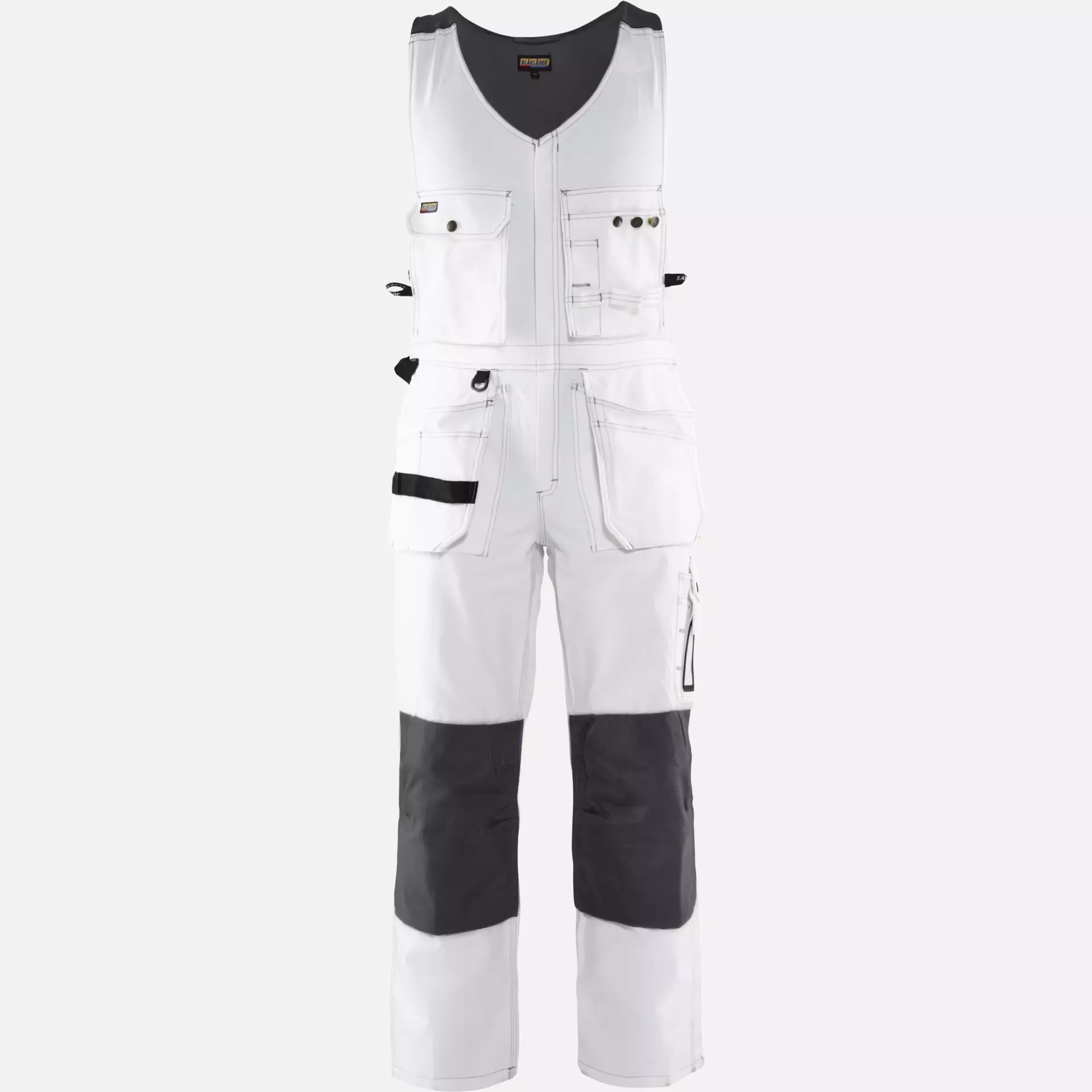 Blaklader 253212101098, Bib and Brace, White/Dark Grey, image 1